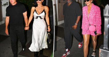 Jeff Bezos, Lauren Sánchez look chic in black and white outfits on double date with Kris Jenner, Cory Gamble