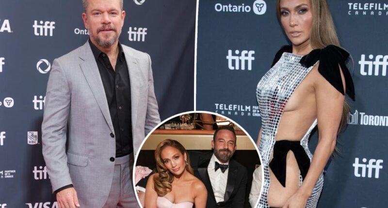 Jennifer Lopez and Matt Damon have 'long, deep conversation' at TIFF