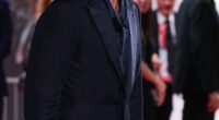 Jude Law cut a dapper figure in a black suit as he attended The Order premiere at the Venice Film Festival on Saturday evening