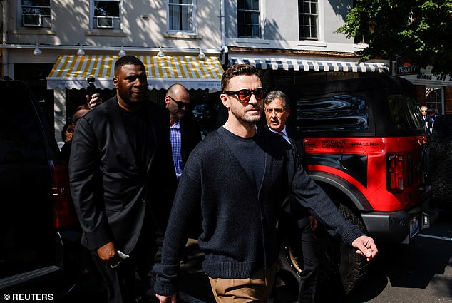 Justin Timberlake arrives in Sag Harbor court to plead guilty to DWI