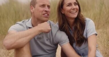 It is thought that the video released yesterday by the Prince and Princess of Wales (pictured) was partly filmed on Holkham Beach in Norfolk