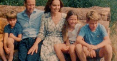 The Princess of Wales has shared an intimate glimpse into her family life in a moving clip in which she announced she has 'finally completed her chemotherapy treatment'