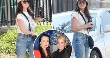 Kyle Richards visits LA courthouse amid reported battle for Kim’s eviction due to alleged relapse