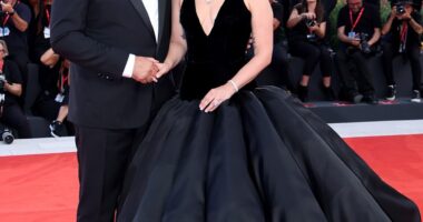 Lady Gaga put on a loved-up display with her fiancé Michael Polansky as she wowed at the Venice Film Festival Joker: Folie à Deux premiere on Wednesday night