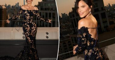 Lauren Sánchez stuns in vampy lace gown at 2024 Caring for Women Gala