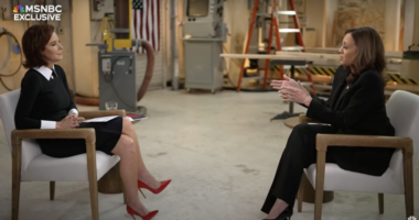 MSNBC’s Stephanie Ruhle and VP Kamala Harris