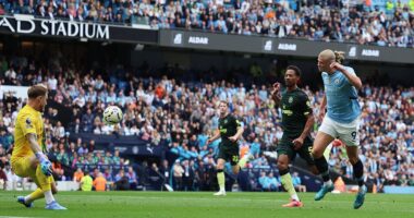 Man City 2-1 Brentford - 3pm Premier League: Live score news and updates as Erling Haaland hunts down his third successive hat-trick after netting twice against Brentford... while Nottingham Forest hold Liverpool at Anfield