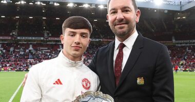 Manchester United 's deputy football director, Andy O’Boyle (right), is set to leave the club