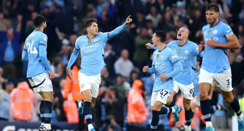 Manchester City 2-2 Arsenal - Premier League: Live score, team news and updates as John Stones fires 98th-minute equaliser in thrilling title clash