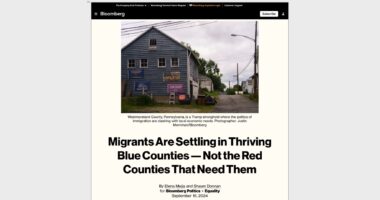 Media Demands More Migrants Settled in Pro-Trump Counties.