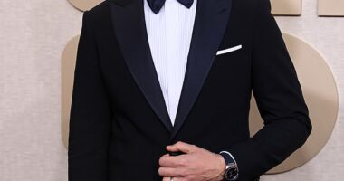 Meghan Markle 's Suits co-star Patrick J. Adams (pictured in January) failed to name the Duchess when discussing the group of young actors who he 'loved' working with on set and 'playing' around Toronto in - despite being the same age as her