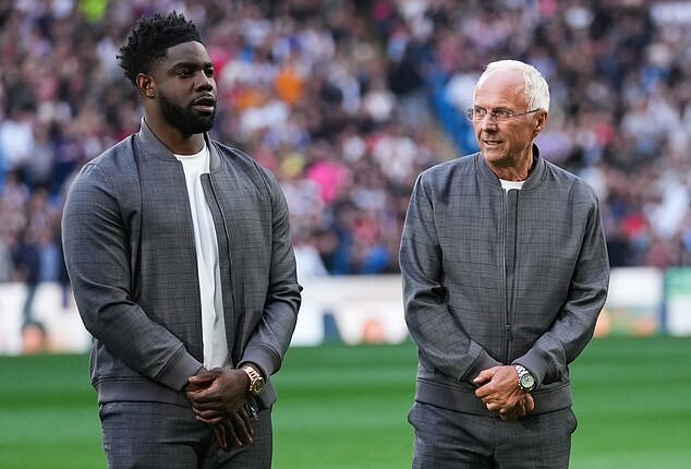Micah Richards has paid tribute to his former manager Sven-Goran Eriksson (right)