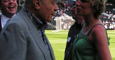 Award-winning documentary filmmaker and novelist Margot McCuaig (right) recalled the time she met Al Fayed (left) at Fulham