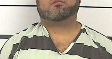 Jonathan Earl Reid, 36, of Crockett, faces five felony charges of aggravated assault with a deadly weapon
