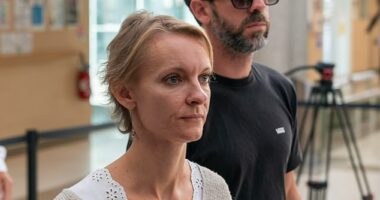 Daughter-in-law Aurore Lemaire, 37, today spoke out in court claiming her father-in-law Dominique Pelicot, 71, asked her daughters to pose naked for him in 2020