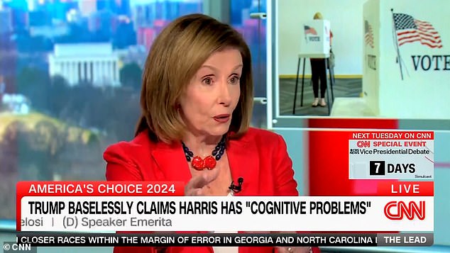 Former Speaker Nancy Pelosi snapped at CNN Host Jake Tapper after he raised comments about her cognitive ability given by Trump
