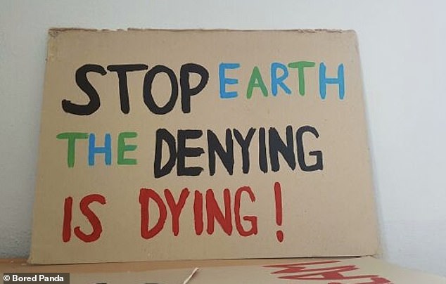 Eagle-eyed people have taken to social media to share the worst spelling errors they have seen, and Bored Panda collated the best into an online gallery. The examples include this confusing sign, which appears to have had the words placed in any order