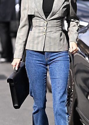 Kendall Jenner and Eva Longoria stepped out of their lavish hotels as they led the Paris Fashion Week arrivals on Monday