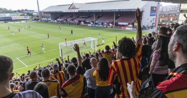 A devoted fanbase enjoy Partick Thistle's 3-0 win over Queen's Park