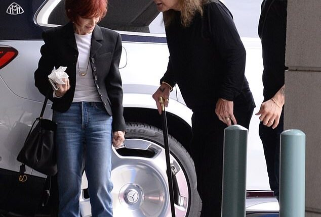 Ozzy Osbourne was spotted out in Los Angeles with wife Sharon Osbourne ahead of the weekend