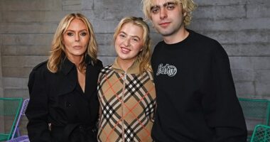Patsy Kensit has vented she doesn't want anymore questions about her thoughts on her ex-husband Liam Gallagher's Oasis reunion tour (pictured with Anais and son Lennon Gallagher)