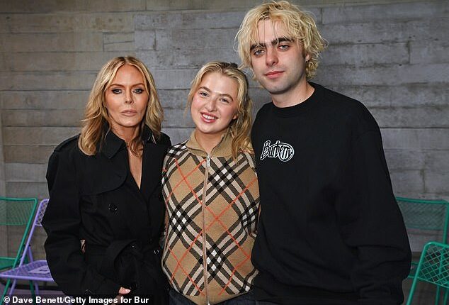 Patsy Kensit has vented she doesn't want anymore questions about her thoughts on her ex-husband Liam Gallagher's Oasis reunion tour (pictured with Anais and son Lennon Gallagher)