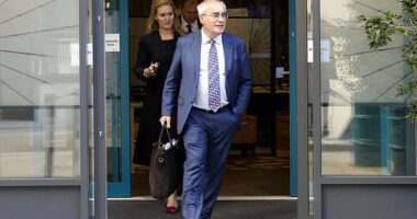 Manchester City's lawyer, Lord David Pannick, was seen leaving the International Dispute Resolution Centre in London on Monday