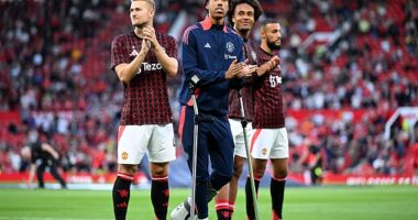 Erik ten Hag put £100million-worth of new signings in his line-up to take on rivals Liverpool