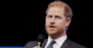 Harry was serious as he spoke out about needing to protect children better from the online world