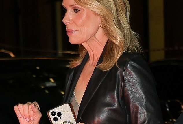 Cheryl Hines appeared to ditch her wedding ring as she broke cover for the first time since her husband Robert F. Kennedy Jr. was exposed in a sexting scandal