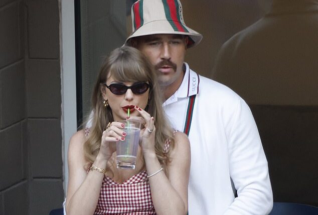 Taylor Swift and Travis Kelce drank champagne and a famous cocktail as they put on a loved-up show at the US Open over the weekend