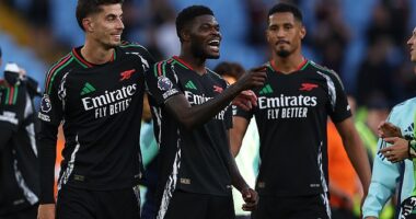 Arsenal will have to wear their black away kit when they face Tottenham on Sunday