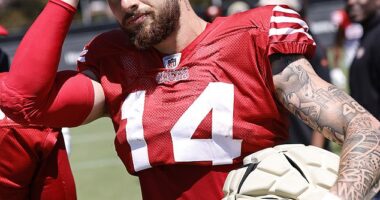 San Francisco 49ers rookie Ricky Pearsall was shot during a robbery incident in the city’s Union Square, according to KGO-TV