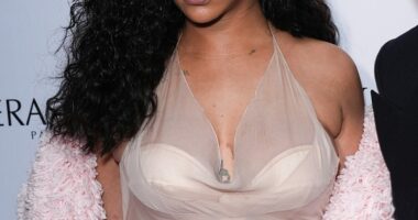 Rihanna, 36, had all eyes on her while attending the Daily Front Row's 11th Fashion Media Awards in New York City on Friday