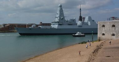 HMS Daring, a Type 45 destroyer, has spent six years and nine months at sea, but has spent over seven years undergoing repairs