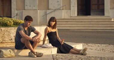 Sally Rooney has been slammed for 'glorifying eating disorders' in her books, and 'going on about how thin and white' her main leads usually are. Pictured, a shot from the TV adaptation of Normal People