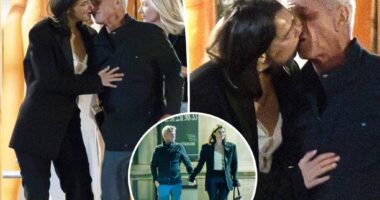 Sean Penn, 64, kisses actress Valeria Nicov in Spain