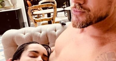 Channing Tatum has shared an insight into his relationship with Zoe Kravitz while posting a sleepy snap of her snoozing on his chest