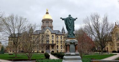 Students at the University of Notre Dame may be more supportive of former President Donald Trump according to a new poll