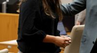 Madison Bergmann, 24, the suspended elementary school teacher accused of making out with an 11-year-old student, is seen in court on Thursday for her motion hearing
