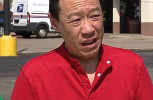 Wong stood in front of the Circle K he was racially harassed in to share his shock about what happened
