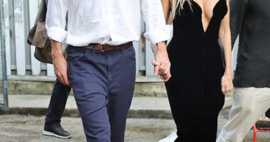 Sienna Miller and her boyfriend Oli Green looked as loved-up as ever as they attended the 81st Venice International Film Festival on Friday