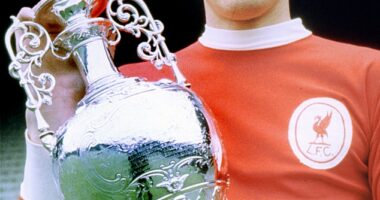 Liverpool legend Ron Yeats, pictured with the league trophy in 1964, made a huge impact