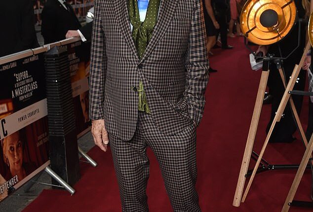 Sir Ian McKellen was in good spirits as he attended the premiere of The Critic in London on Monday