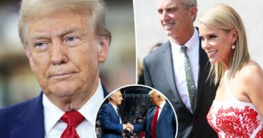 Some inside the Trump and RFK Jr.'s camps hope Cheryl Hines dumps the scion over sexting scandal