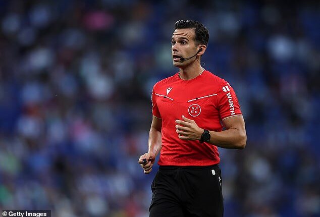 Referee Alejandro Quintero Gonzalez was struck by an object thrown by a supporter after the final whistle