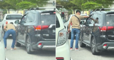 S'pore car occupant throws trash on M'sia road, another motorist picks it up & gives it back - Mothership.SG