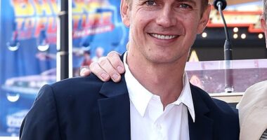 Hayden Christensen looked unrecognizable as he supported his Star Wars co-star Ewan McGregor at his Hollywood Walk of Fame ceremony