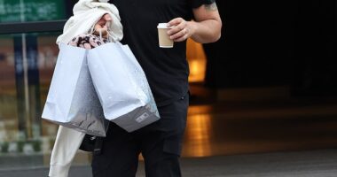 Strictly Come Dancing's Alja¿ ¿korjanec seemed in high spirits as he departed from his London Hotel on Saturday despite claims cast and crew are 'furious' he has returned