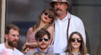 Taylor Swift and Travis Kelce defied fake romance rumours as they put on a loved-up display at the US Open final together in New York City on Sunday